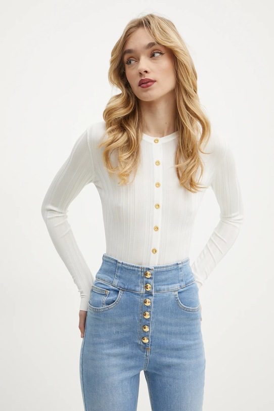 Elisabetta Franchi cardigan uni bej MK41S51E2