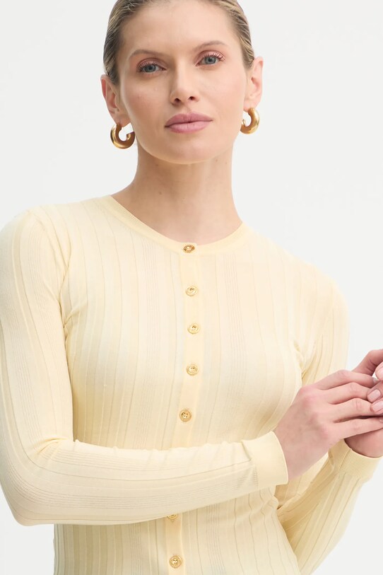 Elisabetta Franchi cardigan galben MK41S51E2