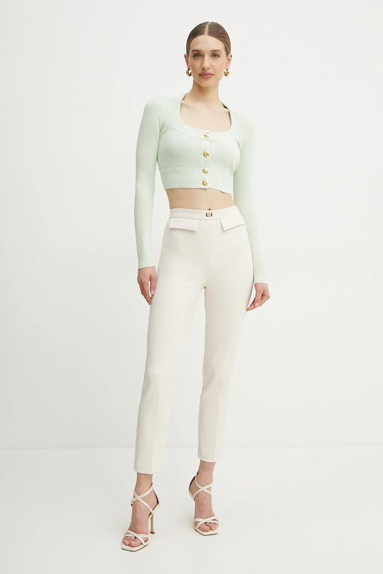 Kardigan Elisabetta Franchi MK53S51E2 zelená SS25