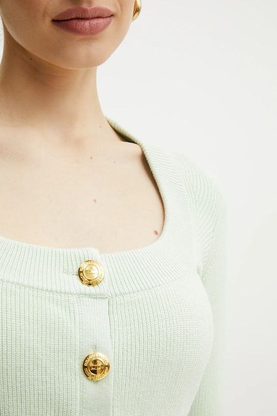 Kardigan Elisabetta Franchi MK53S51E2 zelená