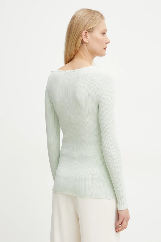 Oblečení Svetr z hedvábné směsi Elisabetta Franchi MK56B51E2 tyrkysová