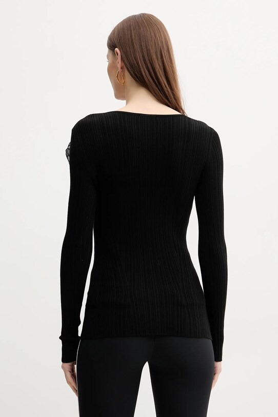 Odzież Elisabetta Franchi sweter z domieszką jedwabiu MK56B51E2 czarny