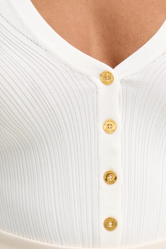 Elisabetta Franchi cardigan bej MK58B51E2