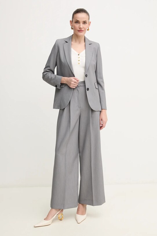 Elisabetta Franchi sweter z domieszką jedwabiu MK62B51E2 beżowy SS25