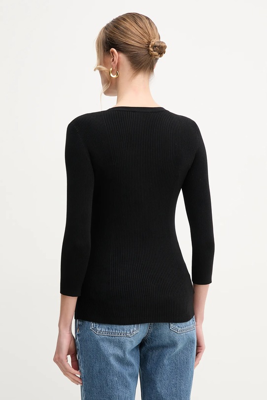 Odzież Elisabetta Franchi sweter z domieszką jedwabiu MK62B51E2 czarny