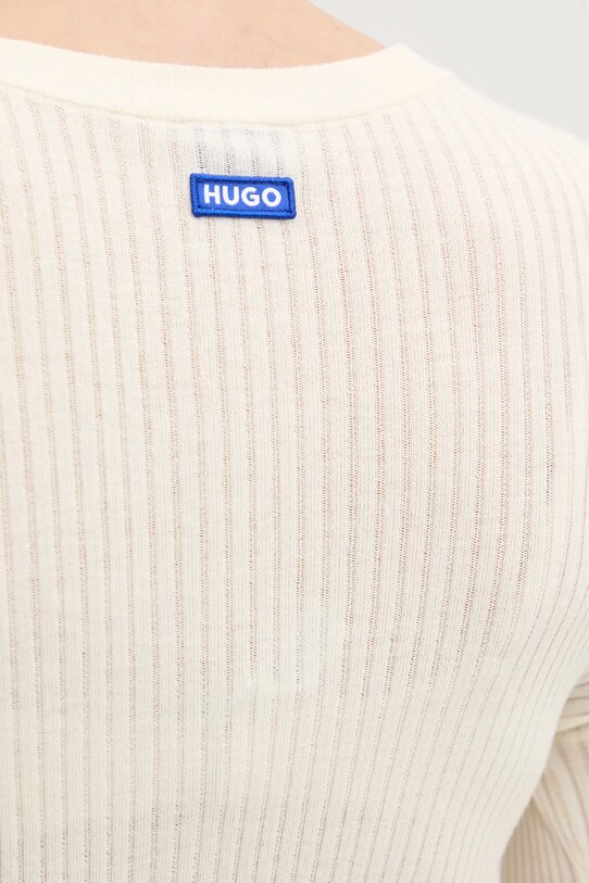 HUGO Blue sweter 50532240 beżowy