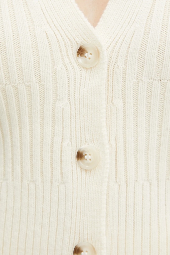 Bruuns Bazaar cardigan din lana BBW4132 bej