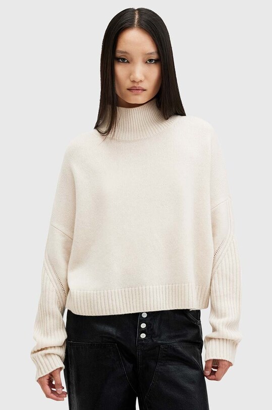 AllSaints pulover de casmir INES grosime medie alb W016KB