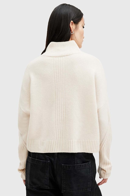 Îmbrăcăminte AllSaints pulover de casmir INES W016KB alb
