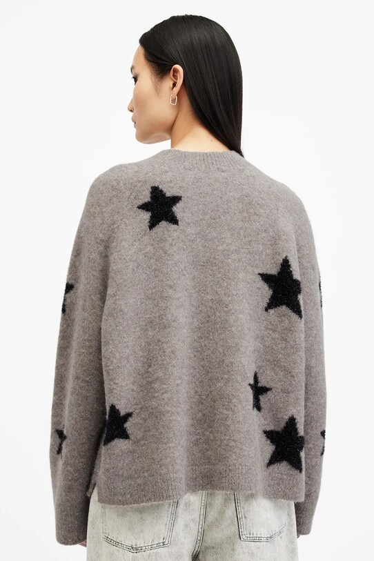 AllSaints pulover de lână STARLET gri W136KB