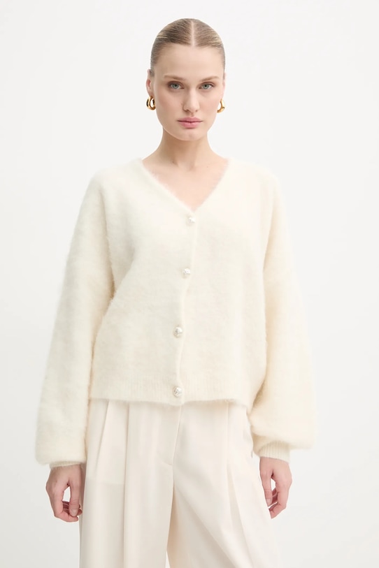 Vlněný svetr Gestuz vlna béžová 10909581