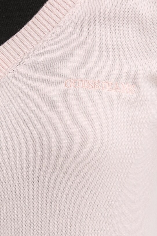 Guess Jeans pulover din amestec de mătase W4BR84.Z3HO2 roz