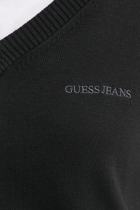 Светр з домішкою шовку Guess Jeans W4BR84.Z3HO2 чорний