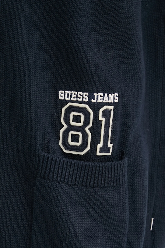 Bavlněný kardigan Guess Jeans W5RR49.Z3HM1 námořnická modř