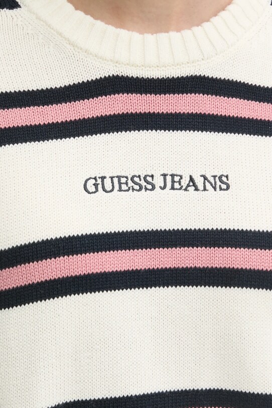 Bombažen pulover Guess Jeans W4BR09.Z3HM1 bež
