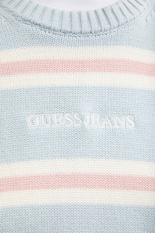 Guess Jeans pulover de bumbac W4BR09.Z3HM1 albastru