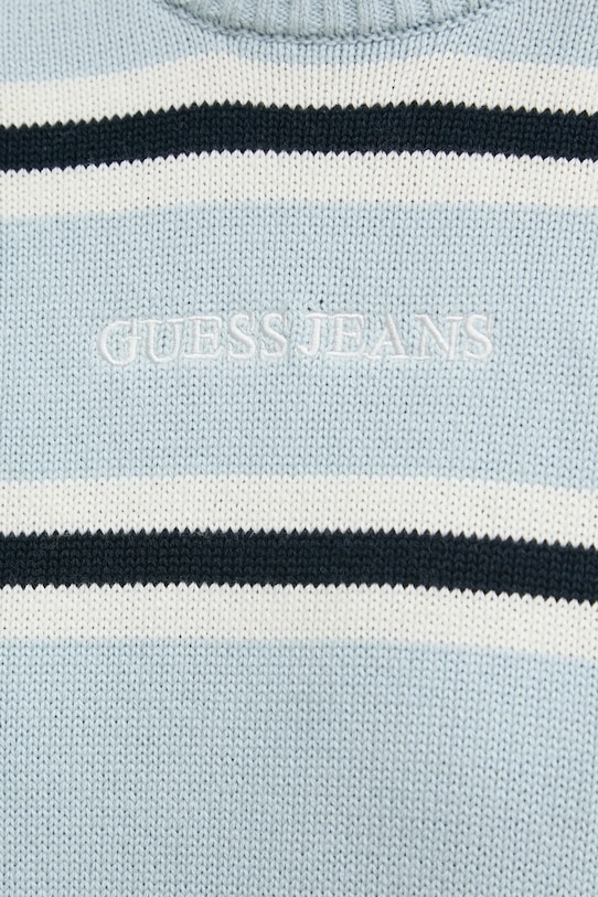 Guess Jeans sweter bawełniany W4BR09.Z3HM1 niebieski