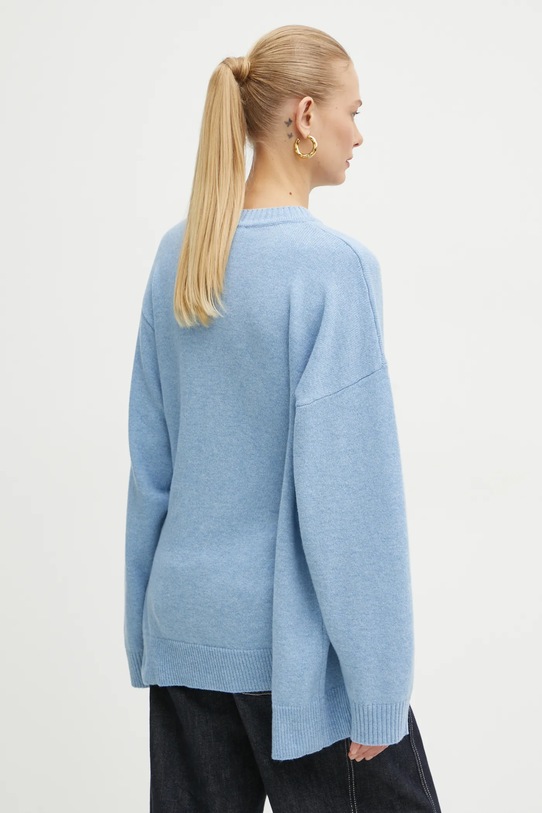 Одежда Шерстяной свитер Victoria Beckham 1125KJU006045A голубой