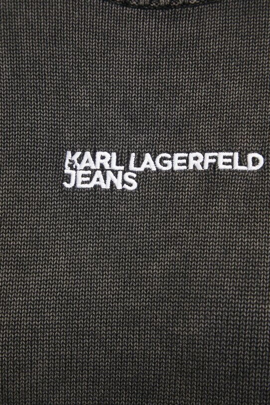 Karl Lagerfeld Jeans sweter bawełniany A1W18045 szary
