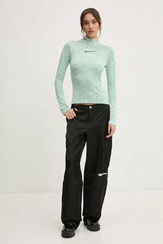 Karl Lagerfeld Jeans sweter A1W18025 zielony SS25