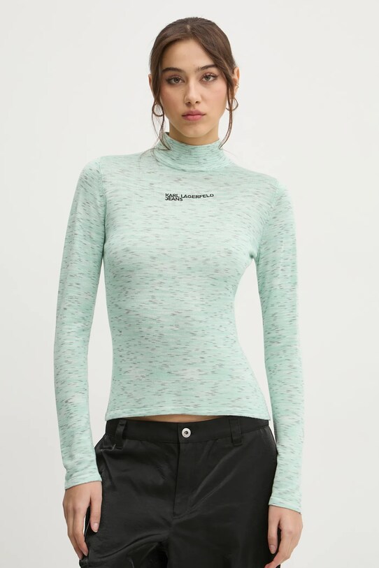 Karl Lagerfeld Jeans pulover verde A1W18025
