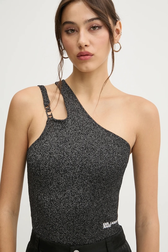 Top Karl Lagerfeld Jeans μαύρο A1W18028