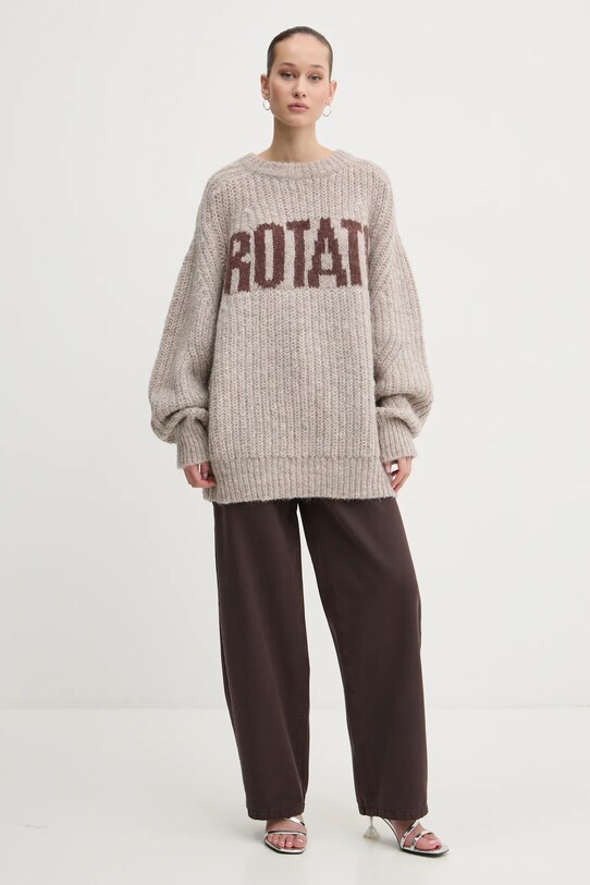 Rotate pulover de lana 114443164 bej SS25