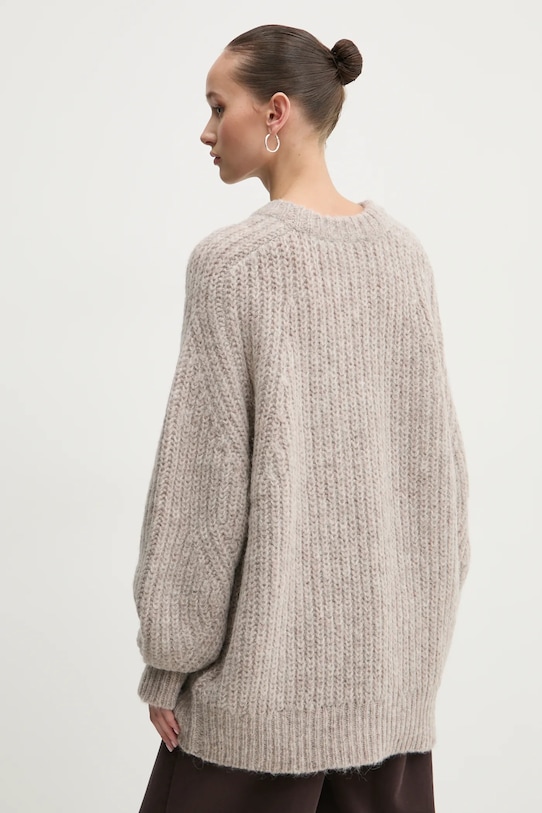 Odzież Rotate sweter wełniany 114443164 beżowy