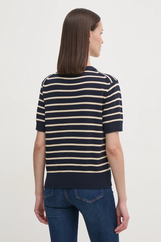 Ρούχα Βαμβακερό πουλόβερ Tommy Hilfiger WW0WW43950 σκούρο μπλε