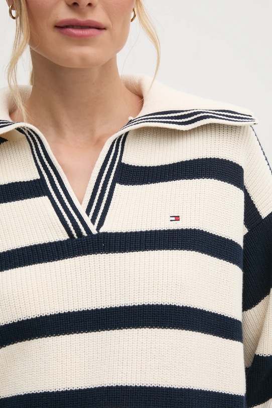 Πουλόβερ Tommy Hilfiger WW0WW44451 μπεζ