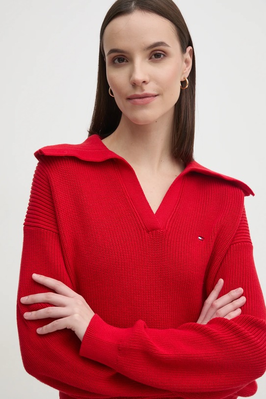 Tommy Hilfiger pulover rosu WW0WW44451