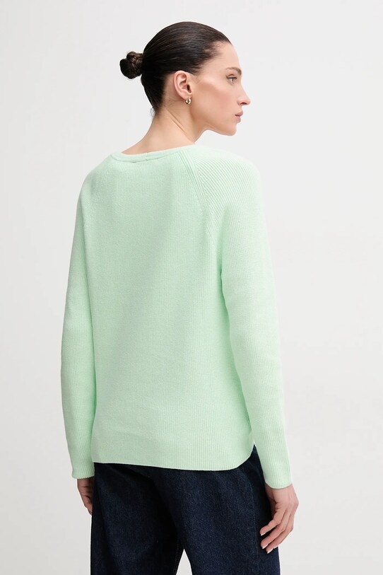 Odzież Tommy Hilfiger sweter bawełniany WW0WW44452 zielony