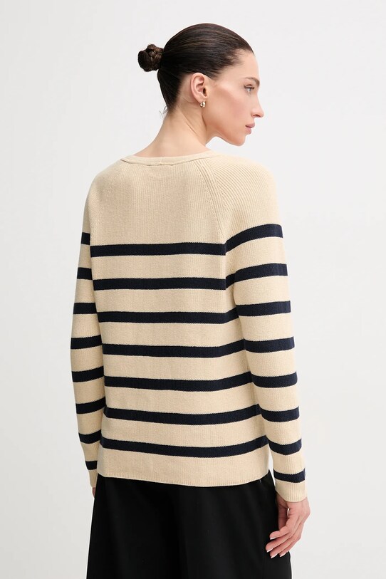 Îmbrăcăminte Tommy Hilfiger pulover de bumbac WW0WW44452 bej