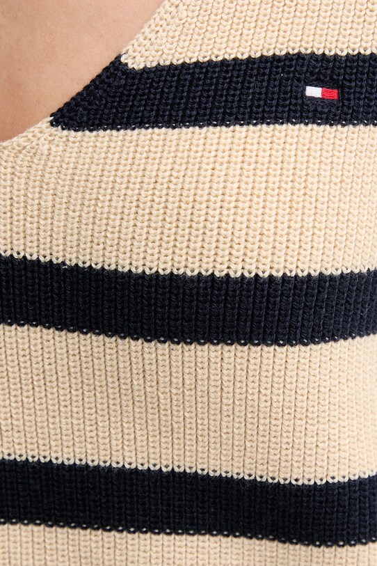 Tommy Hilfiger pulover de bumbac WW0WW44452 bej