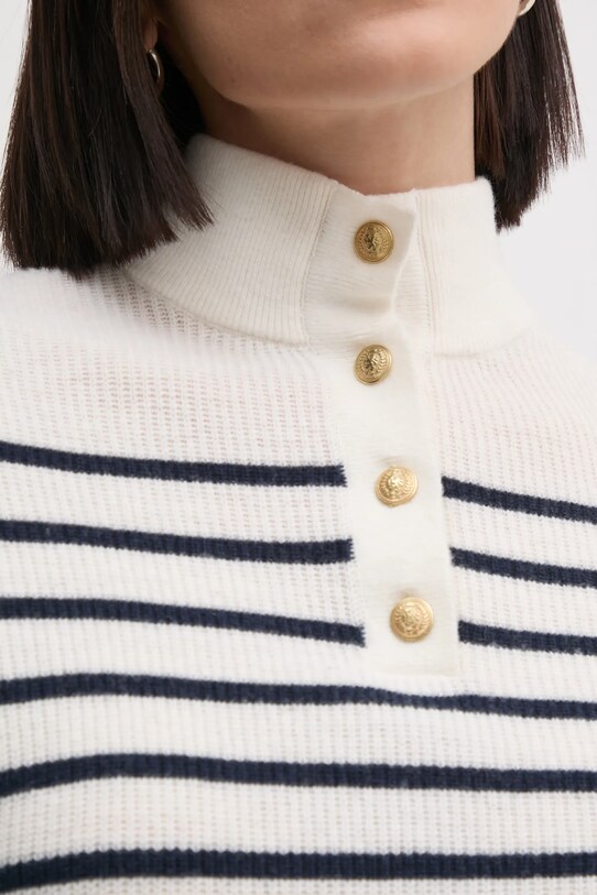 Вовняний светр Tommy Hilfiger WW0WW44981 бежевий