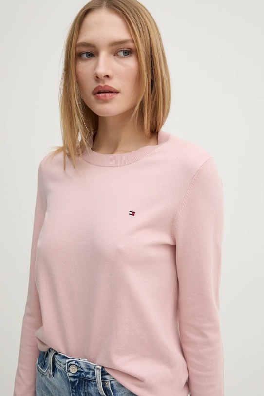 Tommy Hilfiger pulover roz WW0WW44984