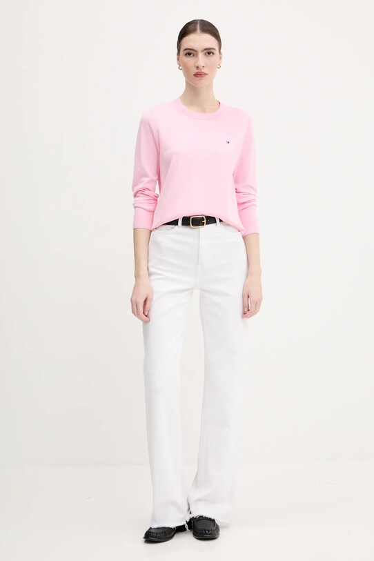 Tommy Hilfiger pulover WW0WW44984 roz AW25