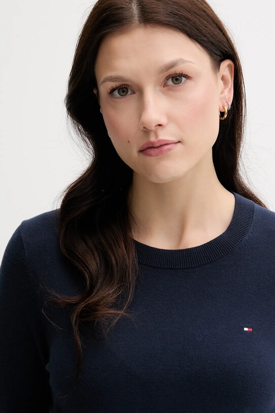 Tommy Hilfiger pulóver sötétkék WW0WW44984
