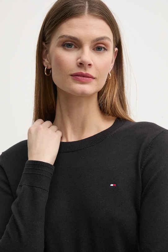 Πουλόβερ Tommy Hilfiger μαύρο WW0WW44984