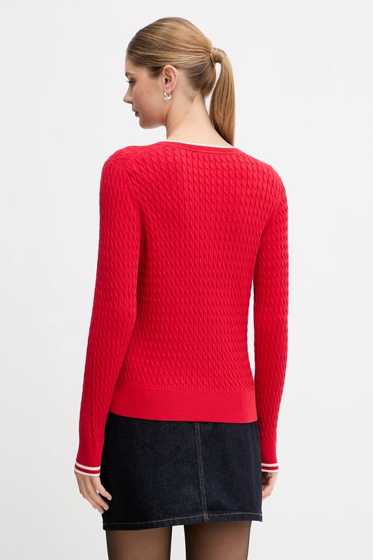 Odzież Tommy Hilfiger sweter bawełniany WW0WW44987 czerwony