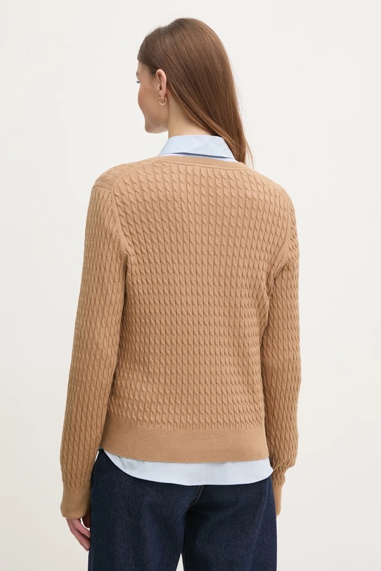 Ρούχα Βαμβακερό πουλόβερ Tommy Hilfiger WW0WW44987 καφέ
