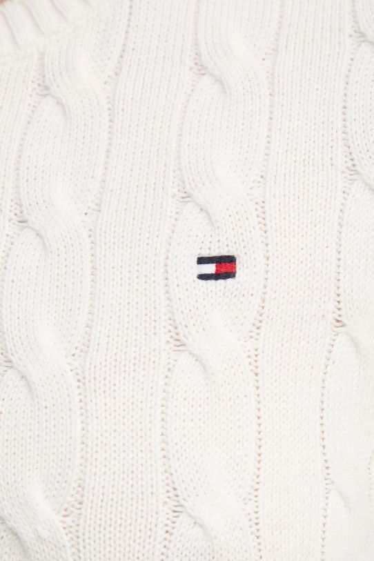 Tommy Hilfiger sweter bawełniany WW0WW45207 beżowy