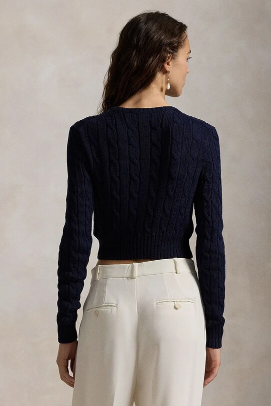 Bavlněný svetr Polo Ralph Lauren 211959283 modrá SS25
