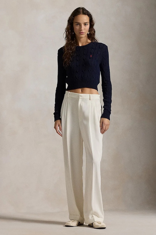 Odzież Polo Ralph Lauren sweter bawełniany 211959283 niebieski