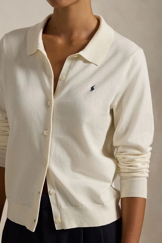 Bavlnený kardigán Polo Ralph Lauren béžová 211959285