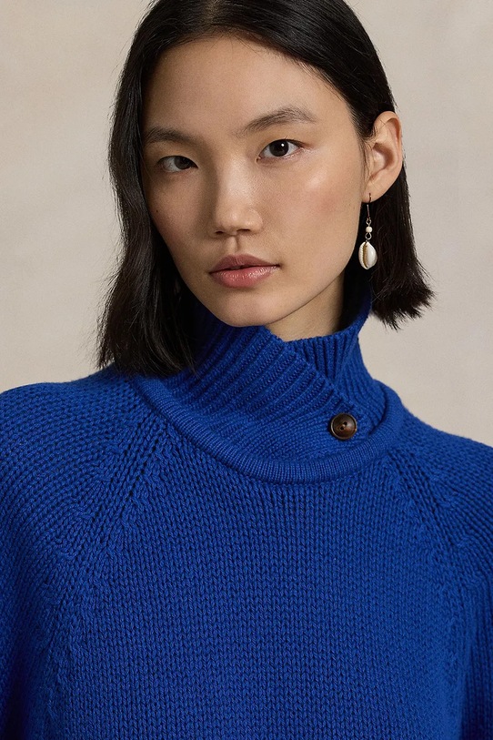 Polo Ralph Lauren maglione in cotone blu 211959290