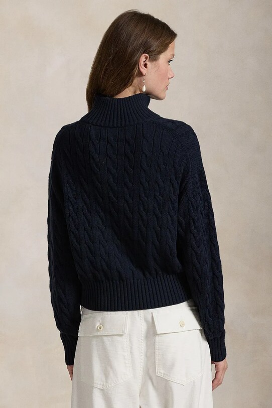 Памучен пуловер Polo Ralph Lauren 211963467 син SS25
