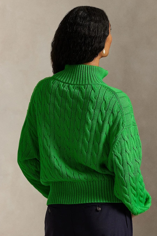 Polo Ralph Lauren sweter bawełniany 211963467 zielony SS25