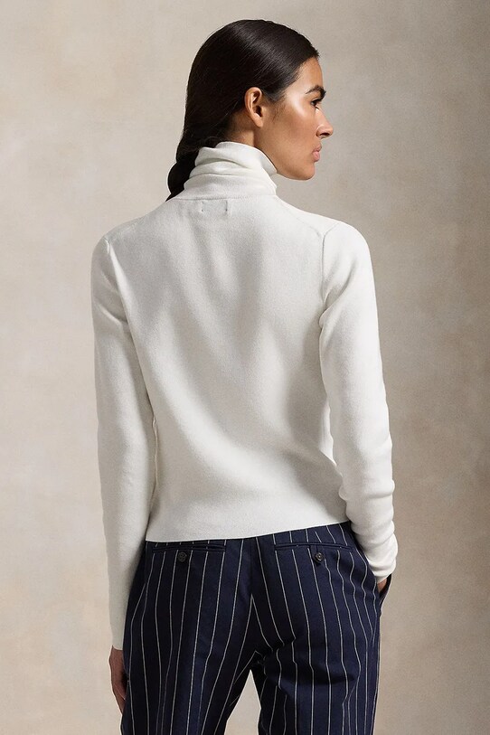 Хлопковый свитер Polo Ralph Lauren 211959287 белый SS25