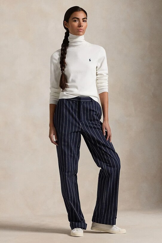 Одежда Хлопковый свитер Polo Ralph Lauren 211959287 белый